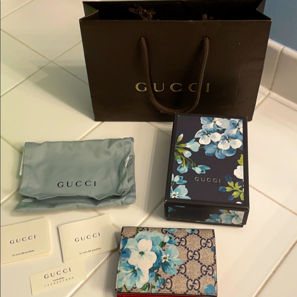 Gucci blooms card case